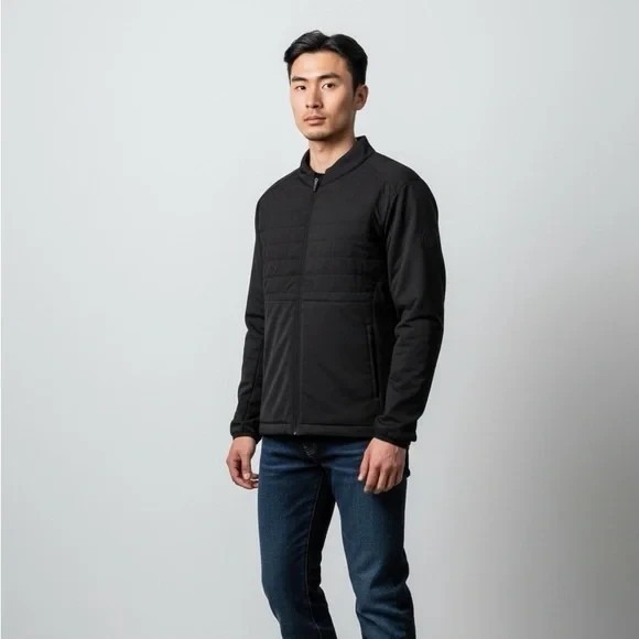 Ping Other - Ping Lg Norse Primaloft Zoned Black Full Zip Golf Jacket Wtr Resist Thermal FLAW